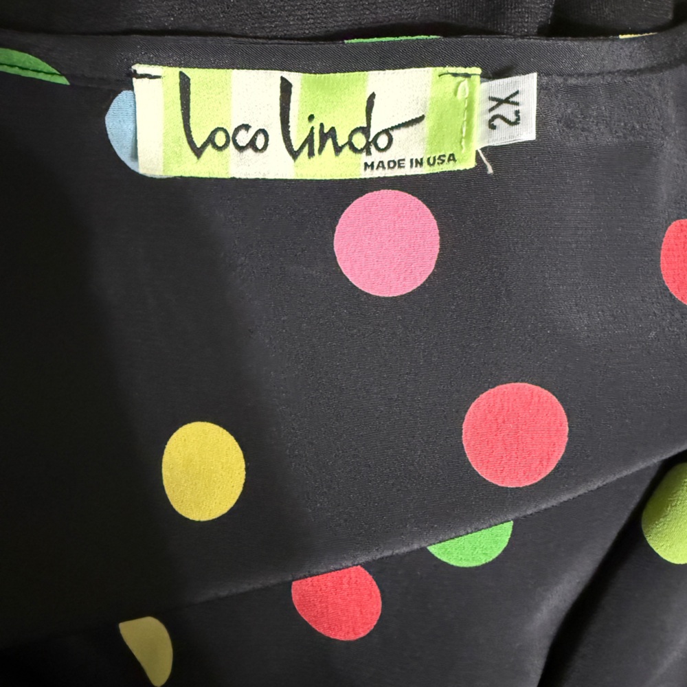 Black Circus Dot Retro Inspired Rita Dress - Picture 2 of 3